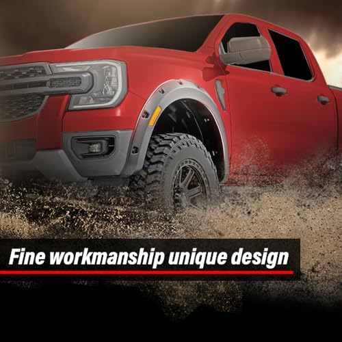 DOTCOM Rear Right Fender Flares Fit Ford Ford Escape 2020-2022 | Fit Ford Escape SE Sport Hybrid 2020,Wheel Opening Arch Trim,Factory Smooth Style,Passenger Side