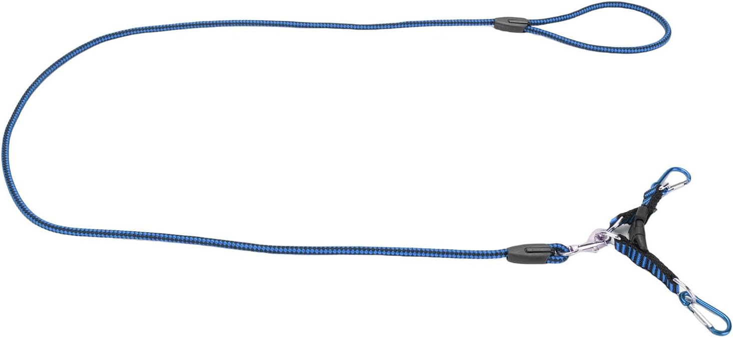 SUNGOOYUE RC Car Traction Rope, Nylon Winch Recovery Strap for 1:5 1:8 :10 RC Crawler, with Metal Hooks (Blue)
