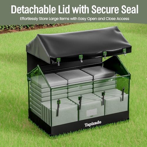 310 gallon extra large deck boxes, waterproof outdoor, package contents