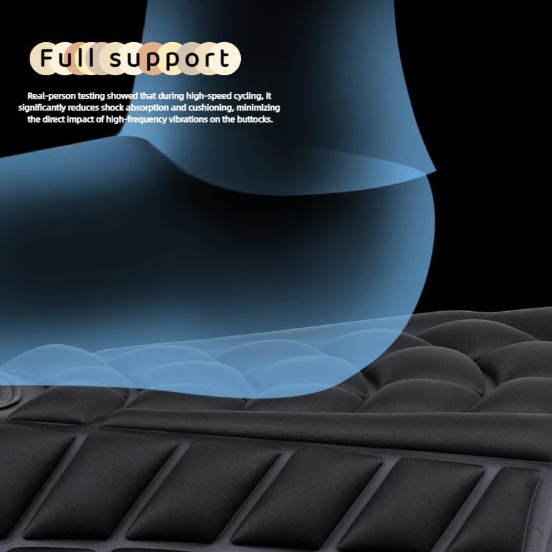 Motorcycle Seat Cushion for Kawasaki Ninja 500 SE Performance/Ninja 500 SE 40th Anniversary Edition ABS, Ergonomic Design with Shock Absorption Breathable Comfort for Long Rides Fit for Most Bikes