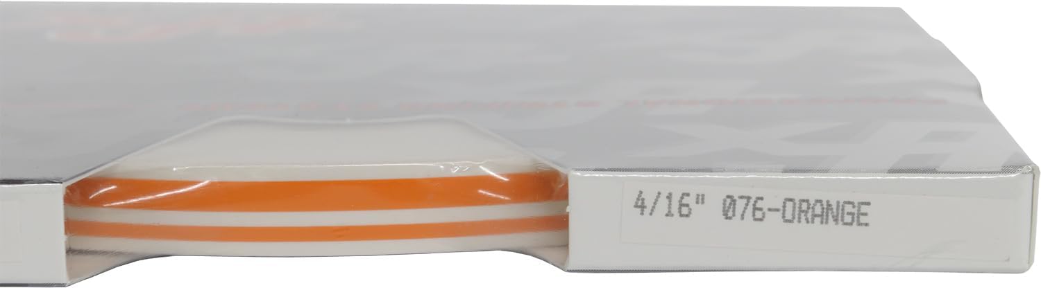 Universal TFX 0004076 - Auto Customizing Dual Pinstripe - 4/16" x 150' (1/8” Stripe, 1/16" Gap, Then 1/16” Stripe) - 076-Orange