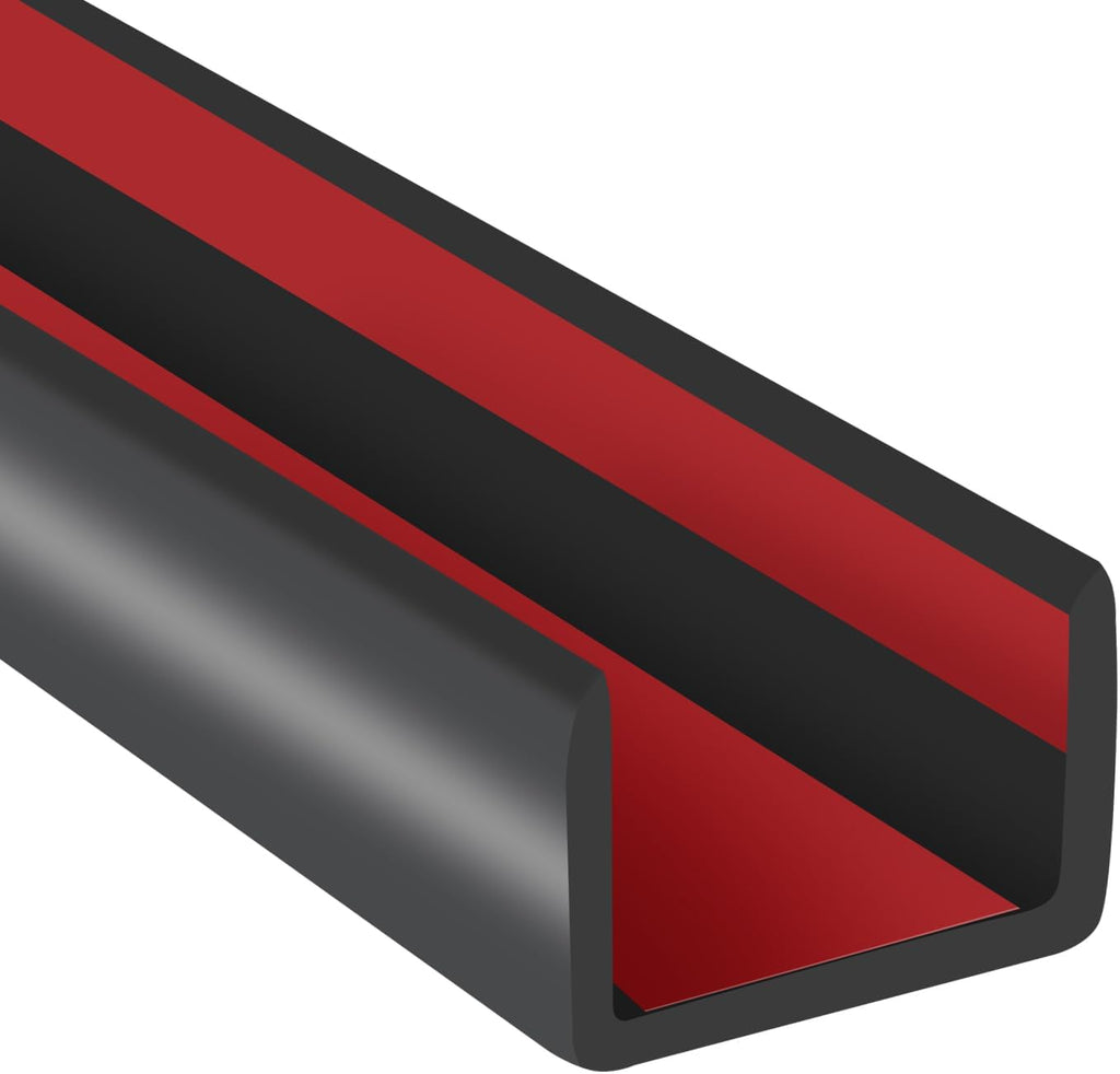 Rubber Edge Trim, Flexible Self-Adhesive U Shaped Peel and Stick Edge Banding