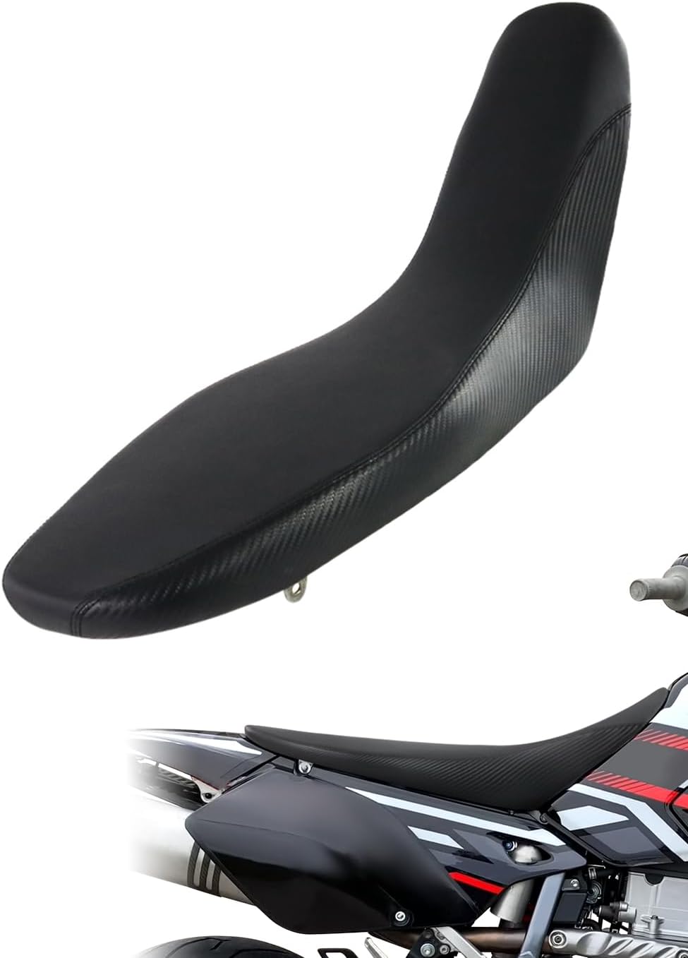 Seat Cover Fit for DRZ400 DRZ400E DRZ400S DRZ400SM KLX400R KLX400SR | Fit for KLX400R KLX400SR 2003-2004, DR-Z400 DR-Z400E DR-Z400S DR-Z400SM 2000-2024 Waterproof Seat Cover Cushion with Sponge