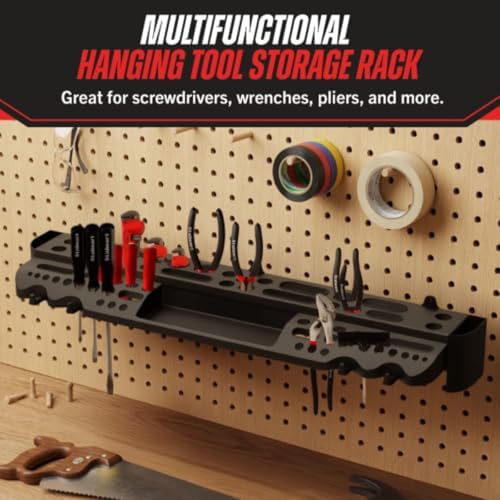 stalwart wall mount hand tool organizer with 61 shown in use