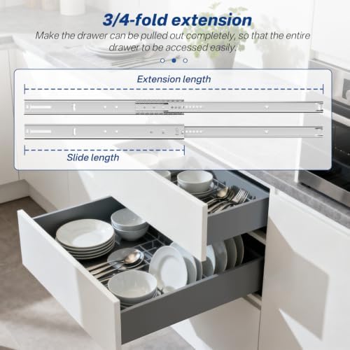 14 inch center mount drawer slides 4 pcs, view 9