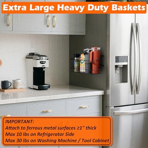 mutuactor heavy duty magnetic basket,2pcs solid metal magnet, package contents