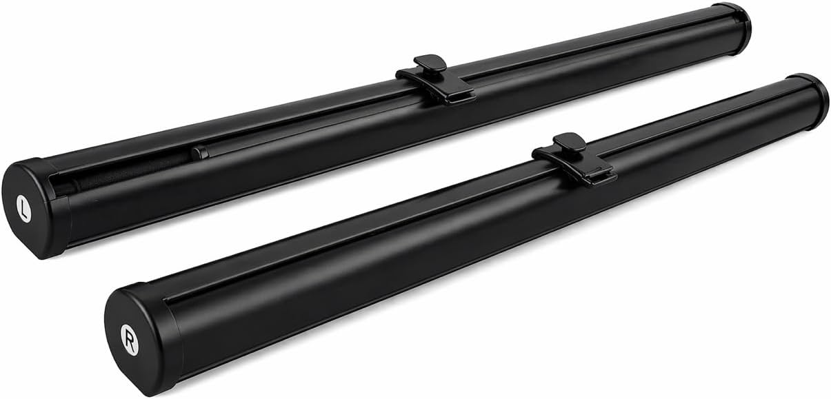 Block Rear Passenger Side Window Roller Blinds for Toyota Camry 2018-2023, Semi-Automatic, 2 Shades