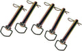 Mytee Products AgraLink 5 Pcs Swivel Hitch Pin 5/8" x 4-1/4" w/Clips - Zinc Plated, High Carbon Steel, Trailer Hitch Safety & Security Pin for Tractors