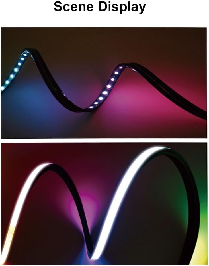 Black LED Neon Silica Gel Tube - Flexible and Waterproof Strip Light (1M-10M) | T0513-All-2M