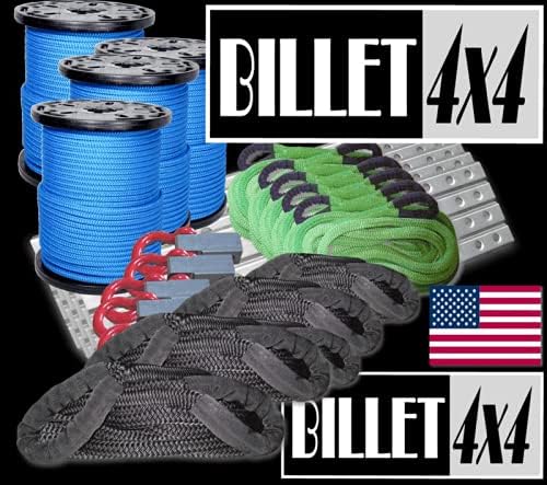 BILLET4X4 U.S. Made XD Recovery Bridle - 44,000 lb MBS - Two-PLY (3 inch X 10 ft) (Off-Road Recovery)