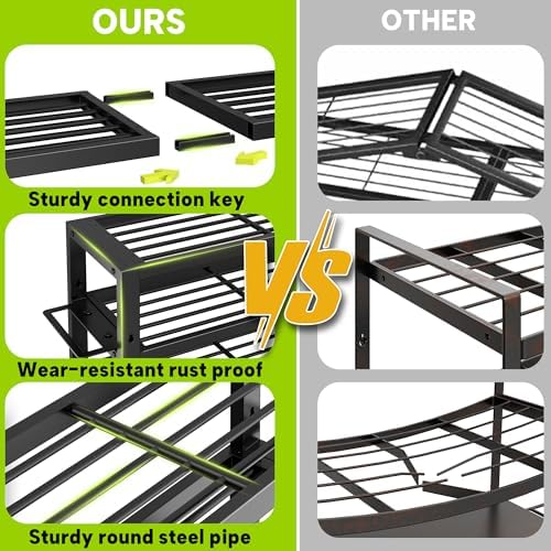 large power tool organizer wall mount,4 layers 8 on a desk or shelf