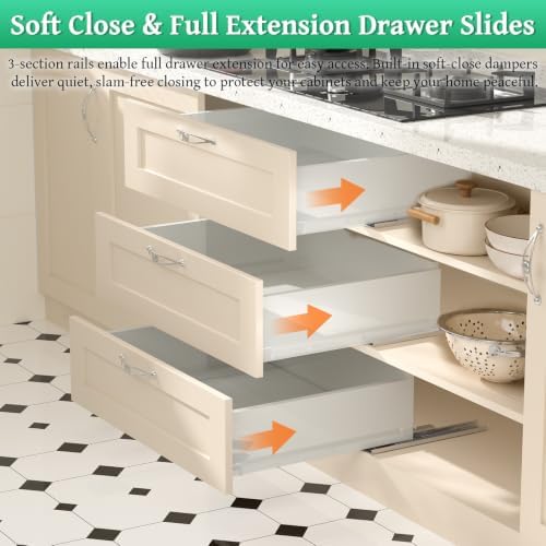 undermount drawer slides,16inch bottom mount full extension drawer, close-up detail