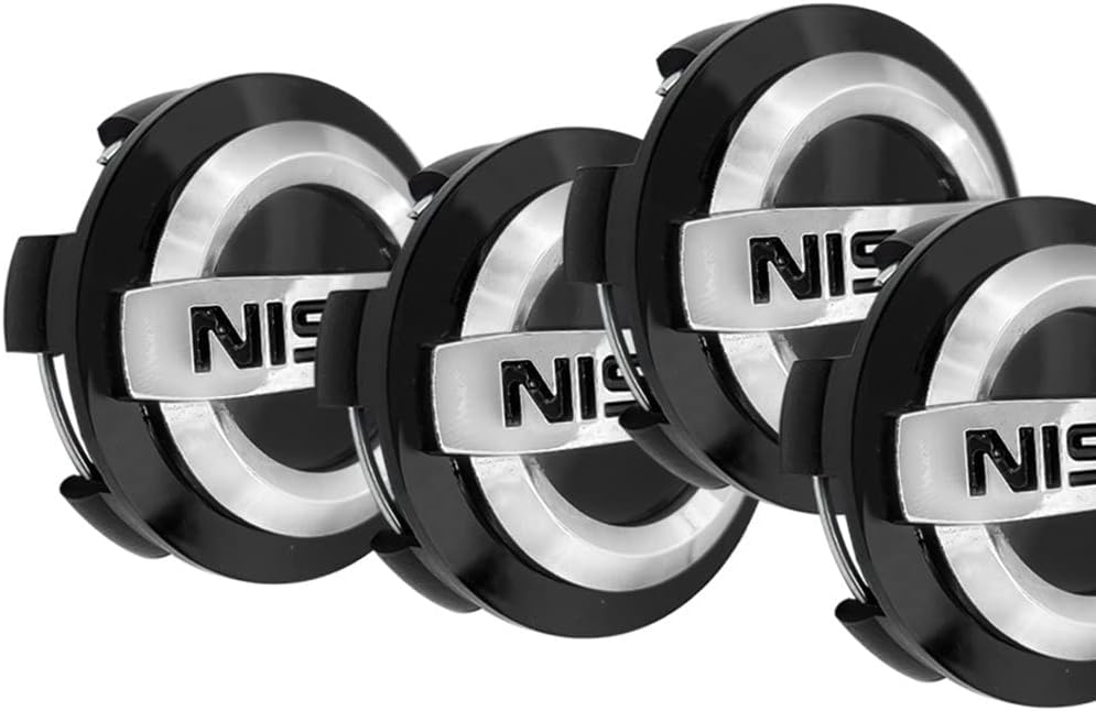 4PCS Wheel Center Caps Compatible with Nissan Altima Rogue Murano Maxiam Kicks Frontier Sentra, 54mm/2.12" Car Wheel Hub Caps,ABS Rim Center Hub Cover (2.12'')