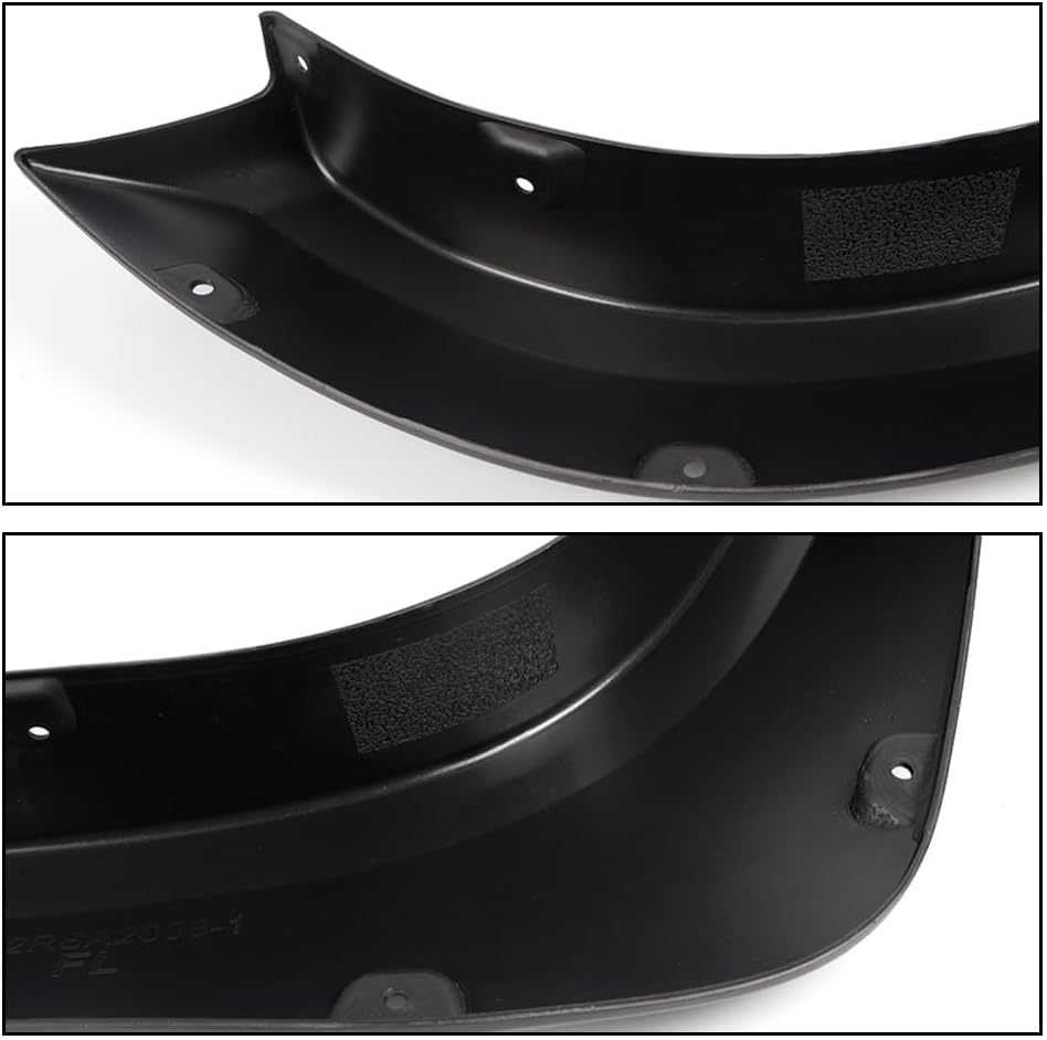 ANDPLAY Fender Flares Compatible With 2014-2021 Toyota Tundra SR | SR5 | Platinum | Limited Smooth Matte Pocket Riveted Style Wheel Cover Protector Vent Trim 4pcs