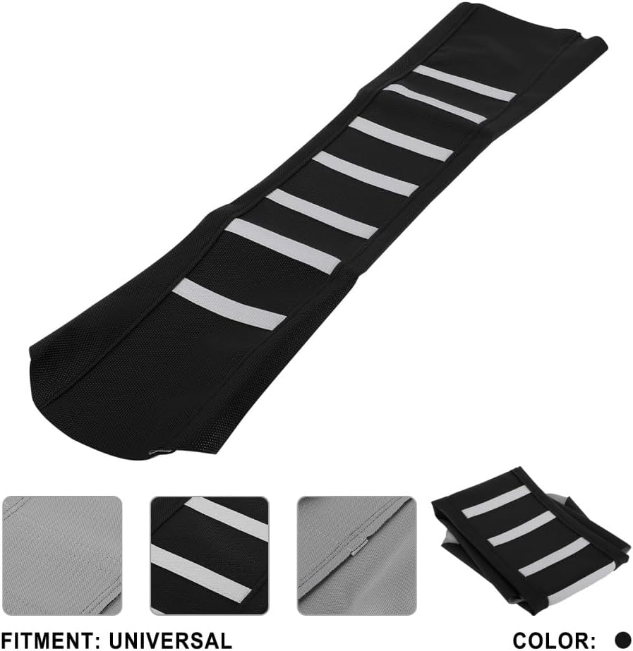 Dirt Bike Seat Cover,Universal Motorcycle Grip Cushion Guard for Most Dirtbike Ebike Like CRF CR YZ TTR WR KX KLX EX EXC 50 80 85 110 125 150 250 450-Black
