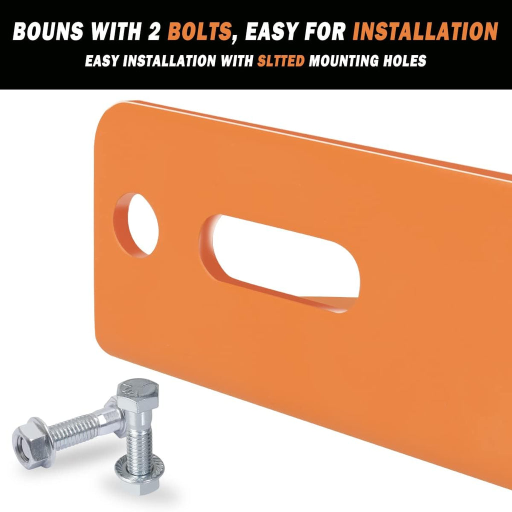 Universal Heavy Duty Zero Turn Mower Trailer Hitch - 3/4'' Trailer Hitch Mount - 3/16 Inch Thick and Rugged Steel with 2 Nuts and Bolts