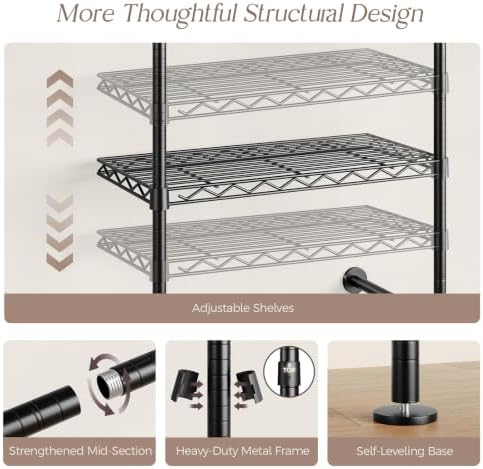closet organizers and storage, 3-row heavy duty garment on a desk or shelf