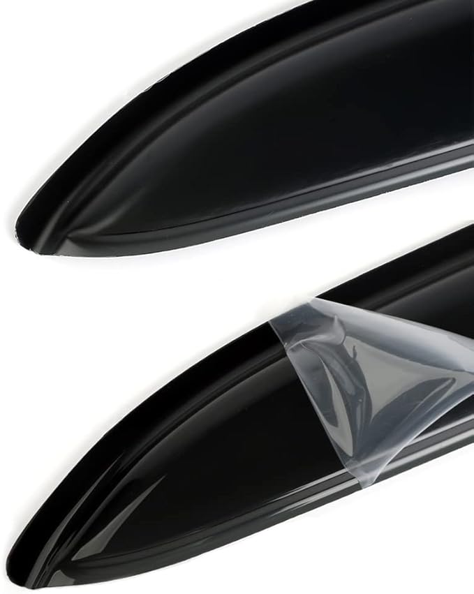 4pcs Side Window Deflector Visor Rain Guard, Outside Mount Tape-on Shatterproof - Image 4