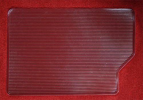 Replacement Auto Carpet Floor Liner - Molded Cutpile - fits 1980-1986 Ford F-150 Regular Cab 2WD Automatic (Saddle)