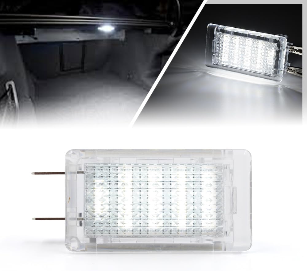 nsautolighting Full LED Trunk Cargo Area Light Assembly for VW Golf Jetta MK1 MK2 Passat B3 Pickup Super Bright White Interior Courtesy Luggage Compartment Lamp