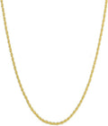 14k yellow gold solid rope chain necklace for, main product view