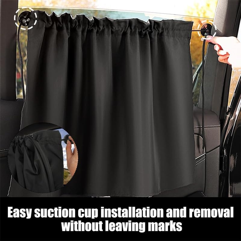 2 Packs Car Window Curtains for Ford Ecosport 2018-2022 2023, Automotive Side Window Sun Shades Privacy Blackout Protection Camping