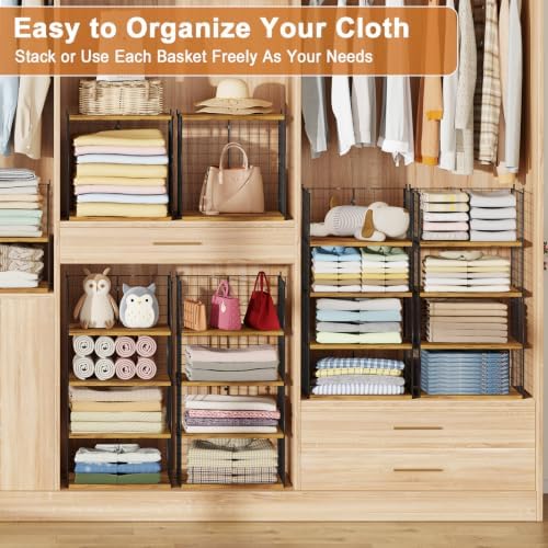closet organizers and storage, stackable closet shelf organizer showing dimensions