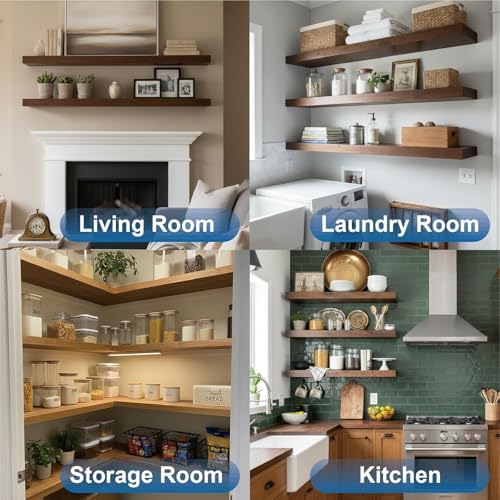 10 inch floating shelf brackets, hidden shelf bracket, front angle view