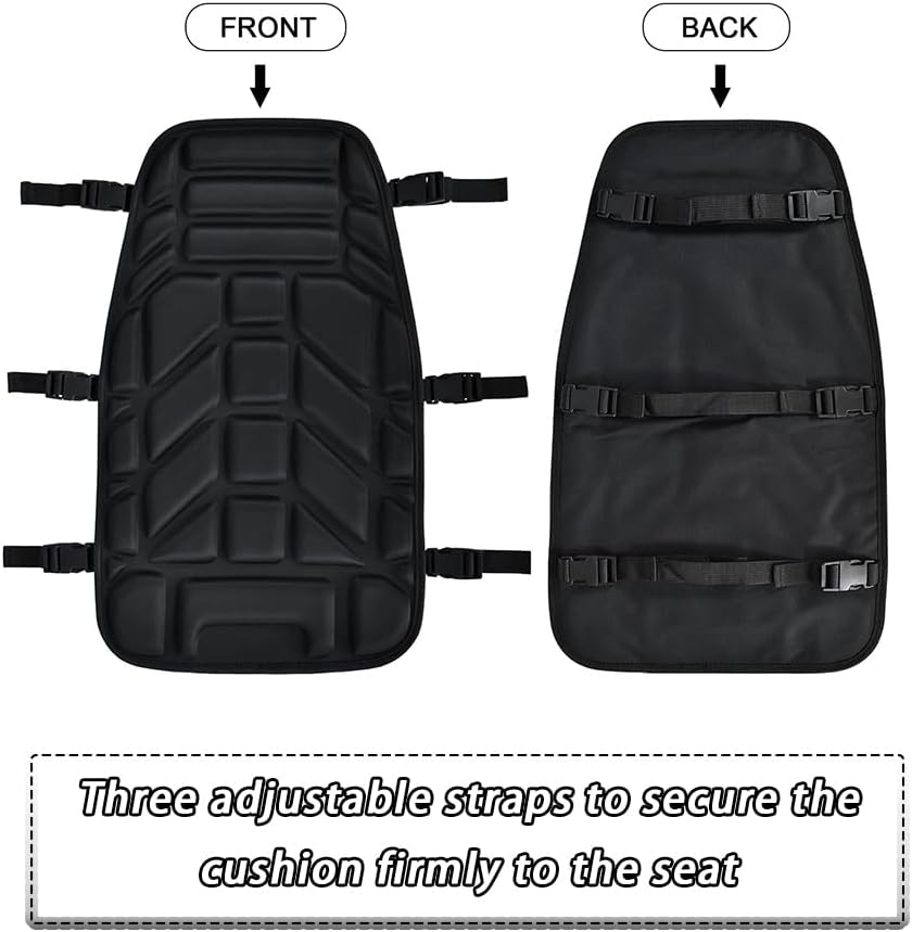 ATV Seat Cushion Pad for Arctic Cat DVX 400 2003–2007, 3D Breathable ATV Seat Cover, EVA Shock Absorbing Seat Pad, Non-Slip Design with Adjustable Straps, Fits Most ATVs