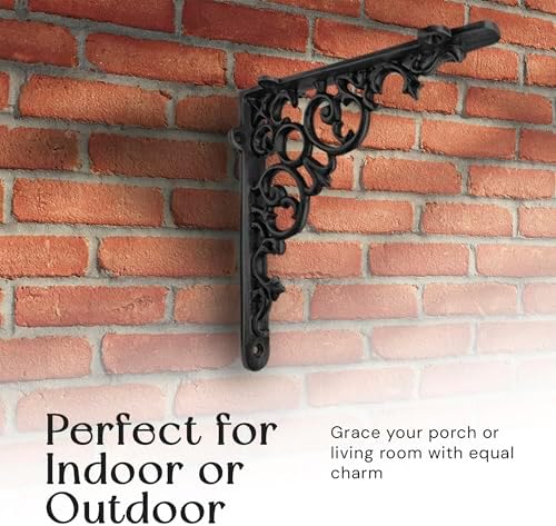 nach decorative shelf brackets, 4 pack of 6 shown in use