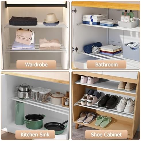 closet shelf & rod expandable, wall mounted easy on a desk or shelf