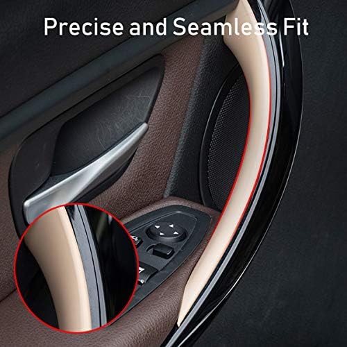 Jaronx 2PCS Door Handle Covers Compatible with BMW 3 Series 4 Series Driver Side & Passenger Side Door Pull Handle Covers (Compatible with BMW 320i,328i,330i,335i F30/F31 and 428i,435i F32/F36)(Beige)