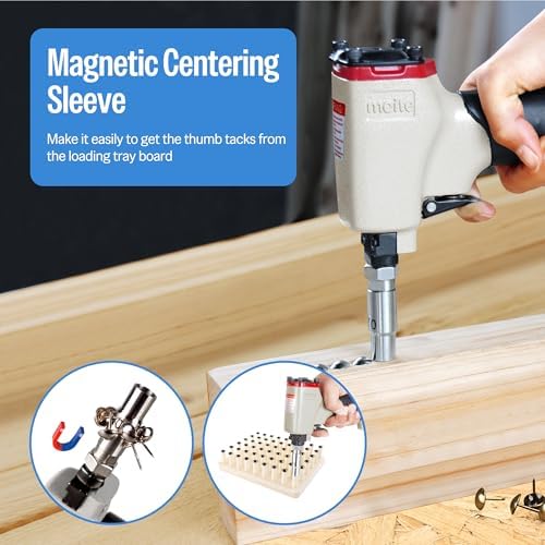 meite 1170 Pneumatic Deco Nail Gun 7/16 Inch (11.7mm) Head Diameter Air Decor...