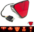 Towing Trailer Hitch Cover Tow Hitch Red LED Brake Light Sequential Turn Signal Lamp V Shape Strobe Flash for 2" Receiver SUV Pickup Truck