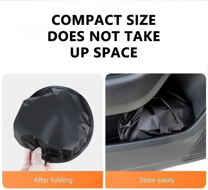 1Pair Car Sun Shade Cover Side Window Electrostatic Curtains Sun Protection 99.9% UV Ray Blocking Foldable Auto Curtains (A Pair of Rear Windows)