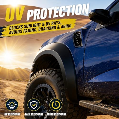 LQI Fender Flares Compatible with Toyota CHR 2018-2022 Front Left Driver Side Fender Wheel Opening Molding Guardabarros, Factory Style, 75602F4010 TO1290115