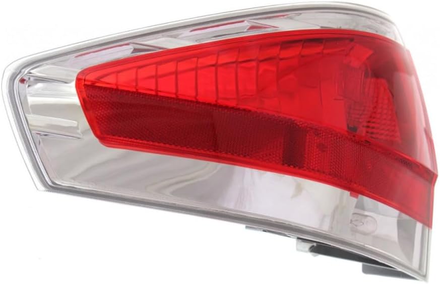 For Ford Focus 2008 2009 2010 2011 Tail Light Driver and Passenger Side | Pair | Clear & Red Lens | Sedan | S/SE/SEL Model | FO2800215, FO2801215 | 9S4Z13405D, 9S4Z13405B, 9S4Z13404D, 9S4Z13404B
