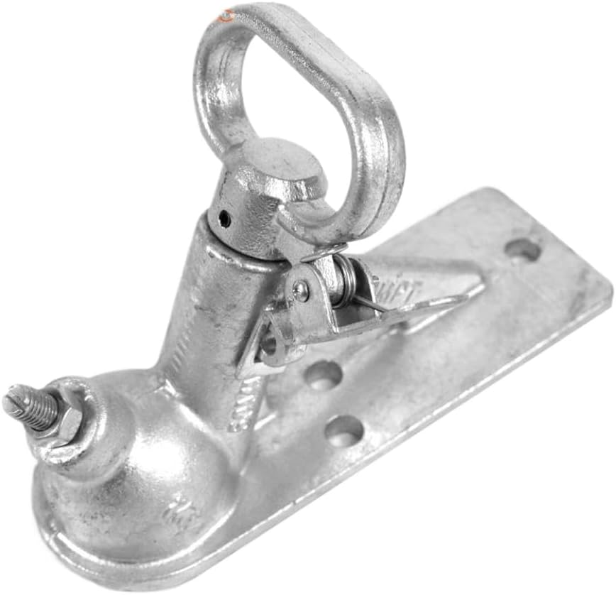 Trailer Coupler 2000KGS Cap 4 Holes Casting AU Style Connector with 50mm Hitch Ball Compatible with RV Camper Caravan