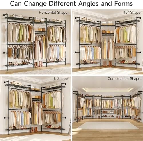 onbrill h3 plus expandable wall mounted closet system, side view