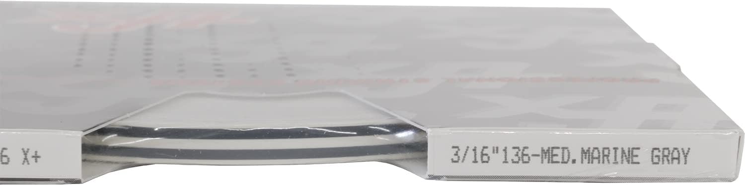 Universal TFX 0003136 - Auto Customizing Dual Pinstripe - 3/16" x 150' (1/16" Stripe, Gap, Stripe) - Medium Marine Gray