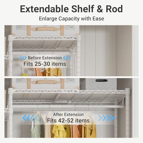 vipek x3 plus large expandable closet rack wardrobe, package contents