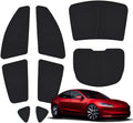 TESBEAUTY 8-piece Camping Privacy Curtain Especially Designed for Tesla Model 3, Upgraded 5-Layer Thickness Camping Shades, Windshield Cover, Sunshades, Camping Screens UV Blocker Foldable 100% Fit