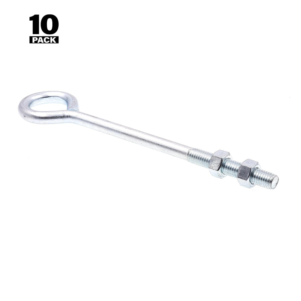 prime-line 9067010 eye bolts with nuts, 1/2 in.-13, close-up detail