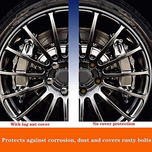 20Pcs Lug Nut Covers for Lexus NX200t NX300 NX300h 2015-2021, Wheel Nut Caps Rustproof Protector Dustproof Exterior Accessories,Silver-19mm