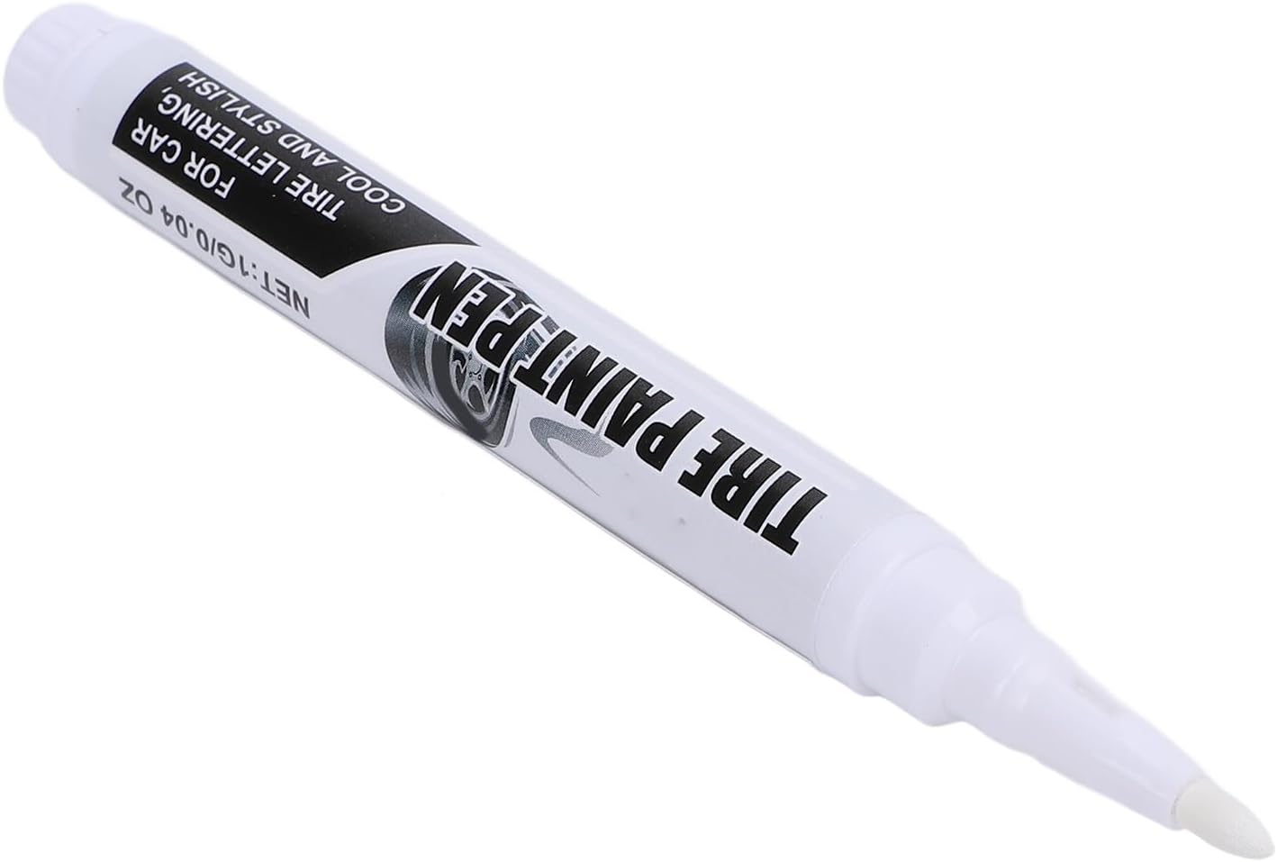 Brrnoo Tire Paint Marker White Long Lasting Tire Lettering Precise Outline for Car Tires
