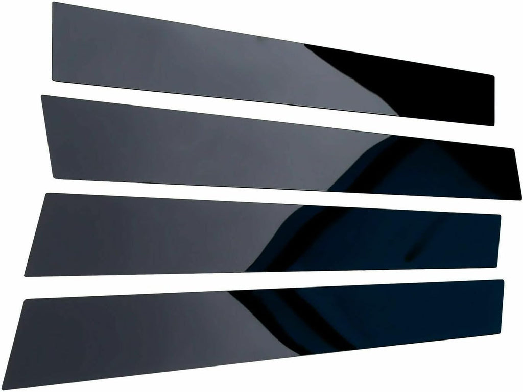 6pcs Black Exterior Door Window Pillar Posts Molding Cover Panel Trim Stickers Side Door Window Cover Trim Replacement for Dodge Charger 2011‑2021