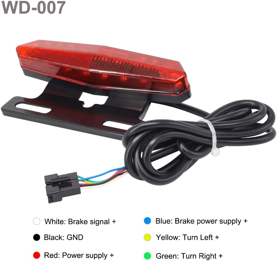 36v 48v ebike light kit, electric bike headlight, side view