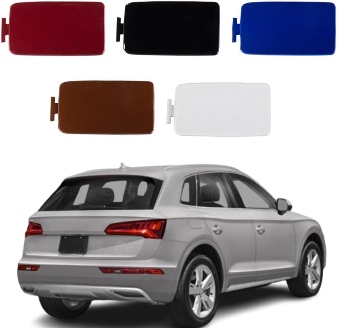 Rear Bumper Tow Hook Hole Eye Cover Cap for Audi Q5 2018 2019 2020 (White, Sport (Left))