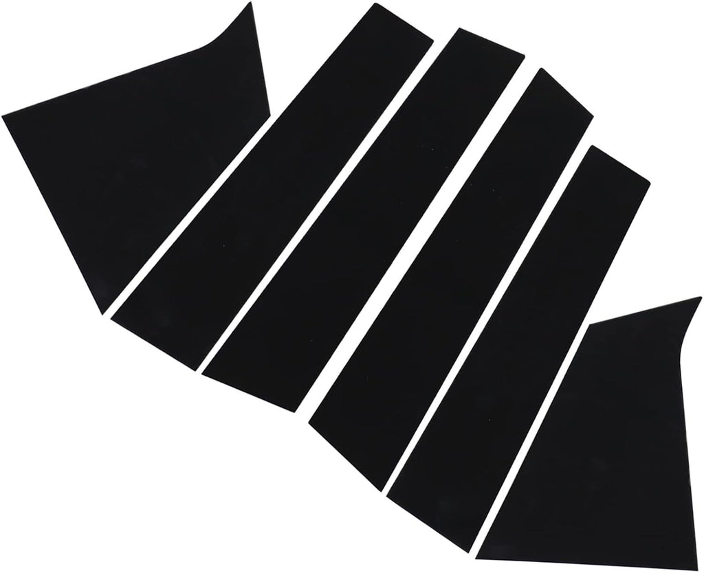 FZJDSD 6pcs Glossy Black Pillar Posts Door Trim Cover Anti Scratch Window Molding Door Compatible with Chevrolet Malibu 2016 2017 2018 2019 2020 2021