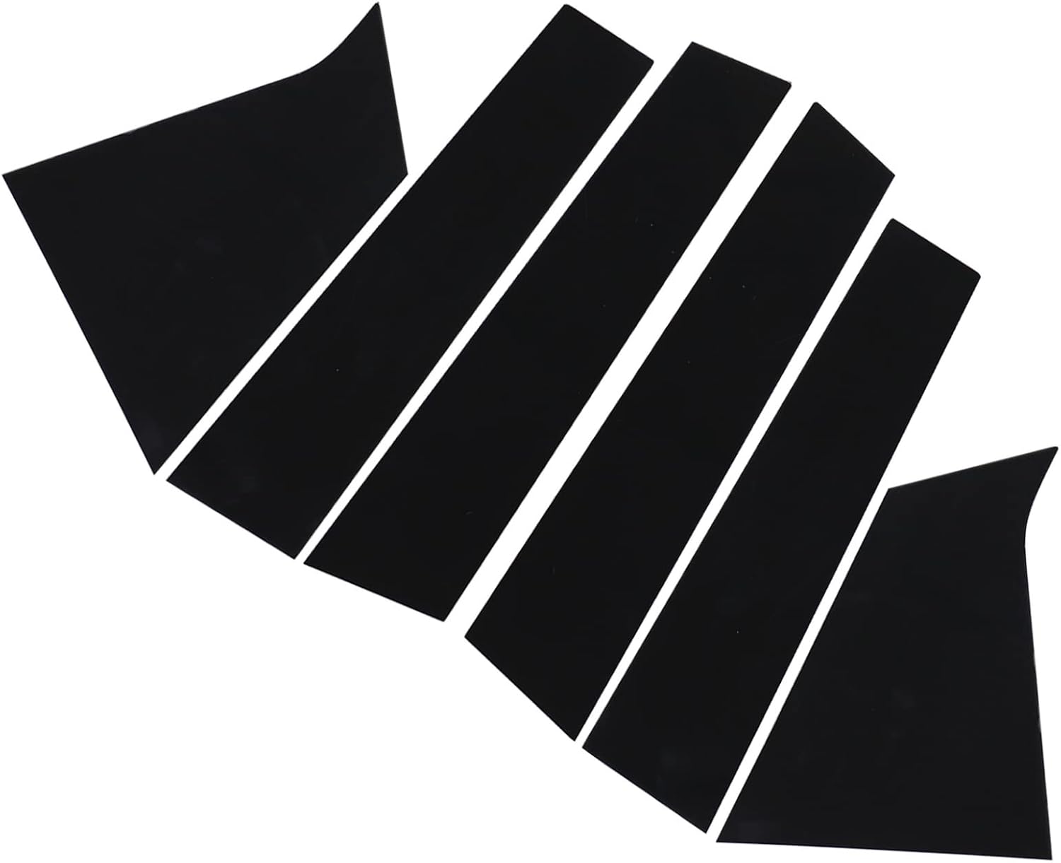 FZJDSD 6pcs Glossy Black Pillar Posts Door Trim Cover Anti Scratch Window Molding Door Compatible with Chevrolet Malibu 2016 2017 2018 2019 2020 2021